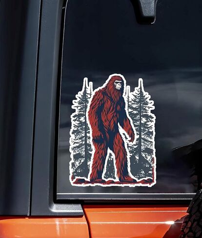 American Bigfoot Sasquatch Patriotic Sticker For Guitar, Skateboard, Water Bottles, Laptop, Waterproof Vinyl Decal Sticker 5 inch (Design 5) in Kuwait