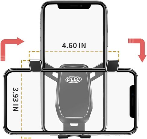 Car Phone Holder,Fit for BMW X5 2019-2023,Adjustable Gravity for Air Vent Alloy Phone Holder Compatible with 4-7 Inches Smartphones,Black in Saudi Arabia