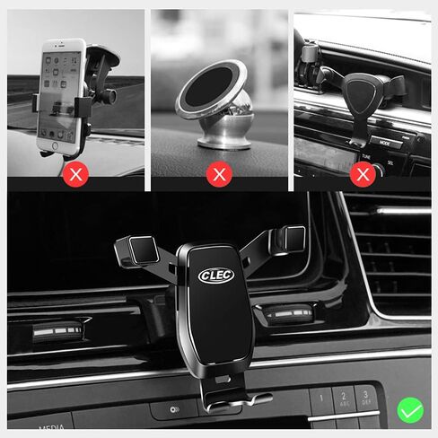 Car Phone Holder,Fit for BMW X5 2019-2023,Adjustable Gravity for Air Vent Alloy Phone Holder Compatible with 4-7 Inches Smartphones,Black in Saudi Arabia