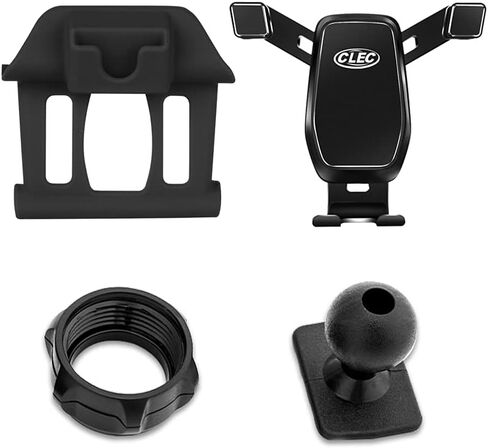 حامل هاتف السيارة، مناسب لسيارة BMW X5 2019-2023، جاذبية قابلة للتعديل لحامل الهاتف المصنوع من سبيكة فتحة التهوية متوافق مع الهواتف الذكية مقاس 4-7 بوصات، أسود in Kuwait