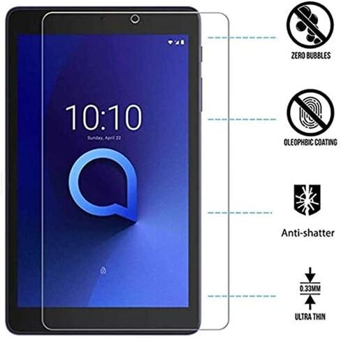 [عبوتان] واقي شاشة لجهاز Alcatel Joy Tab/Joy Tab 2/Joy Tab Kids وAlcatel 3T 8 بوصة، شاشة عالية الدقة خالية من الفقاعات سهلة التركيب من الزجاج المقسى لجهاز Alcatel Joy Tab 2 in Saudi Arabia