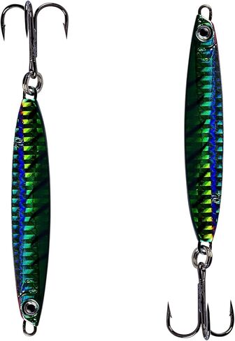 Palomar Fishing Surface Cast Jigs Crankbait 40 Grams/1.4oz - Next-Gen Casting Fast Jerkbait Ocean Lure | Owner Ring | MUSTAD Carbon Steel Treble Hook | Graphene Paint | Multiple Color Options in Saudi Arabia