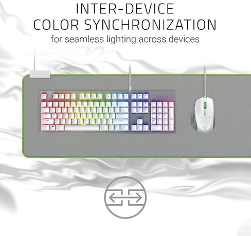 Razer Goliathus Extended Chroma: سطح قماشي ذو ملمس دقيق - مثالي لجميع الإعدادات وأجهزة الاستشعار الحساسة - مدعوم من Razer Chroma - حصيرة ماوس ألعاب ناعمة ممتدة in Kuwait