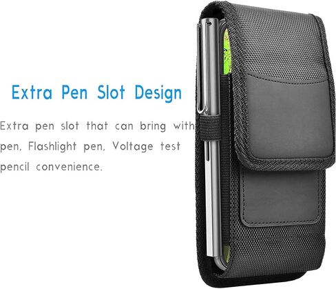 حافظة هاتف قابلة للطي لهاتف HMD Vibe Holster، حافظة HMD Vibe، غطاء حافظة حزام مزود بمشبك لحمل الحقيبة لهاتف HMD Vibe TA-1590 مع حافظة رفيعة - فتحة بطاقة مدمجة in Kuwait