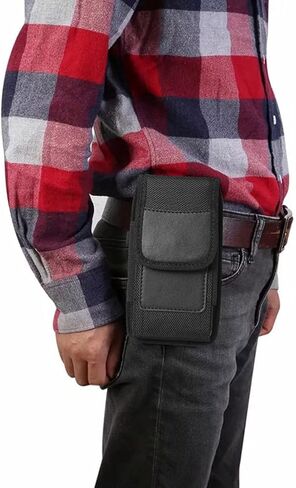 حافظة هاتف قابلة للطي لهاتف HMD Vibe Holster، حافظة HMD Vibe، غطاء حافظة حزام مزود بمشبك لحمل الحقيبة لهاتف HMD Vibe TA-1590 مع حافظة رفيعة - فتحة بطاقة مدمجة in Kuwait
