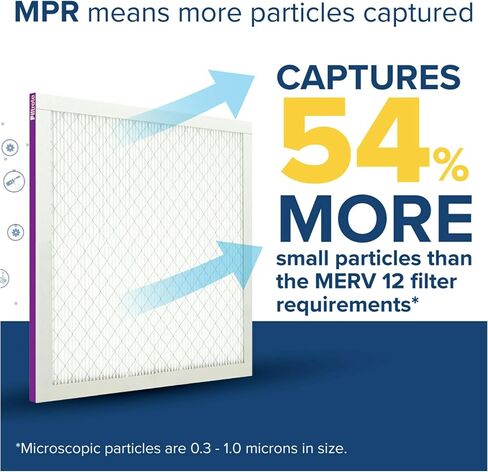 Filtrete 16x25x1 AC Furnace Air Filter, MERV 12, MPR 1500, CERTIFIED asthma & allergy friendly, 3 Month Pleated 1-Inch Electrostatic Air Cleaning Filter, 6-Pack (Actual Size 15.69x24.69x0.78 in) in Saudi Arabia