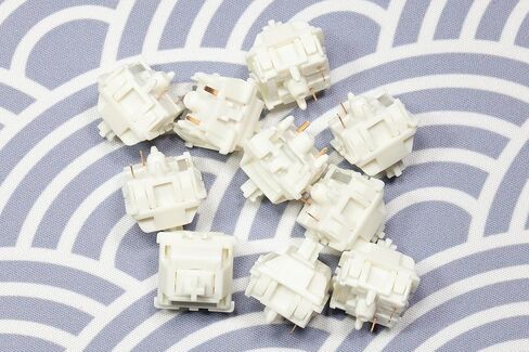 KPREPUBLIC Gateron Smoothie Switch Linear Milkshake Switch MX Stem للوحة المفاتيح الميكانيكية للألعاب مشحمة مسبقًا 40 جرام مرحلتين زنبركية كاملة POM (G Smoothie Switch x110) in Saudi Arabia