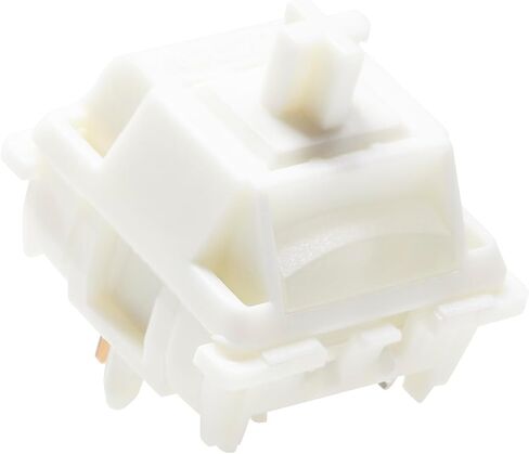 KPREPUBLIC Gateron Smoothie Switch Linear Milkshake Switch MX Stem للوحة المفاتيح الميكانيكية للألعاب مشحمة مسبقًا 40 جرام مرحلتين زنبركية كاملة POM (G Smoothie Switch x110) in Saudi Arabia