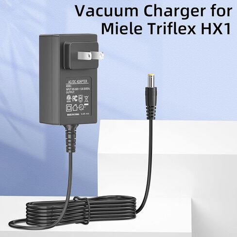 شاحن لـ Miele لـ Triflex HX1 Pro 11423870 11423880 11423660 11423900 11423620 11423650 عصا فراغ استبدال محول التيار المتردد 5.9FT سلك الطاقة in Kuwait