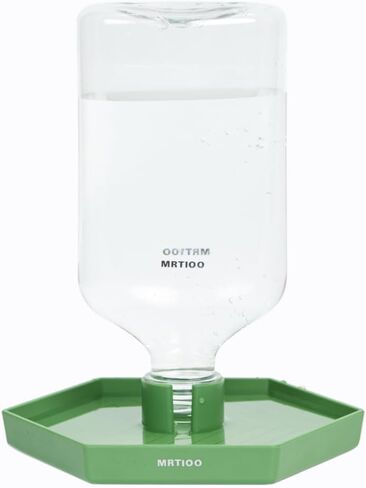 17oz Terrarium Tank Reptile Food Feeders Bowl, Water Feeder Automatic Water Dispenser Waterer Feeding Accessories, for Geckos Lizards Turtle Bearded Dragons (Gray Green) in Saudi Arabia