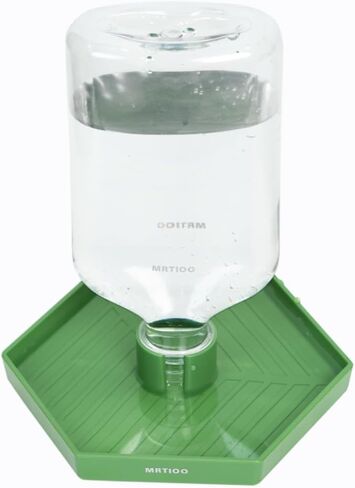 17oz Terrarium Tank Reptile Food Feeders Bowl, Water Feeder Automatic Water Dispenser Waterer Feeding Accessories, for Geckos Lizards Turtle Bearded Dragons (Gray Green) in Saudi Arabia