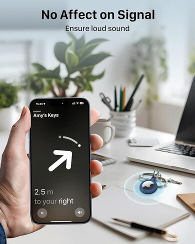 YOSH Air Tag Holder 4 Pack, Airtag Keychain Holder [Anti-Scratch] [Pet Chew Proof] [Twist Lock Design] Airtag Case with Metal Key Chain Ring for Kids, Dog, Luggage, Compatible with Apple Airtag, Black in Saudi Arabia