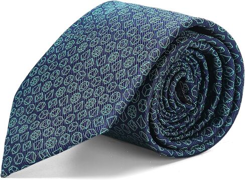 ASVP Shop Stylish Polyhedral Dice Necktie - Dice Tie - D&D Dungeon Master's Gift - DnD Accessory in Kuwait