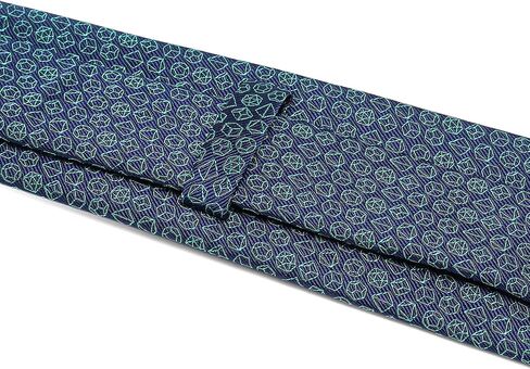 ASVP Shop Stylish Polyhedral Dice Necktie - Dice Tie - D&D Dungeon Master's Gift - DnD Accessory in Kuwait