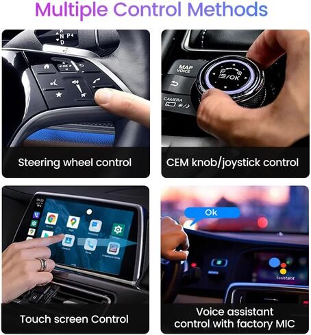 محول CarPlay 3 في 1، صندوق محول CarPlay اللاسلكي وAndroid Auto 4GB+64GB Android 11 مدمج Netflix/YouTube/GPS/4GWiFi فقط لـ OEM CarPlay السلكية مع بطاقة SIM تعمل باللمس فقط لأمريكا الشمالية in Saudi Arabia