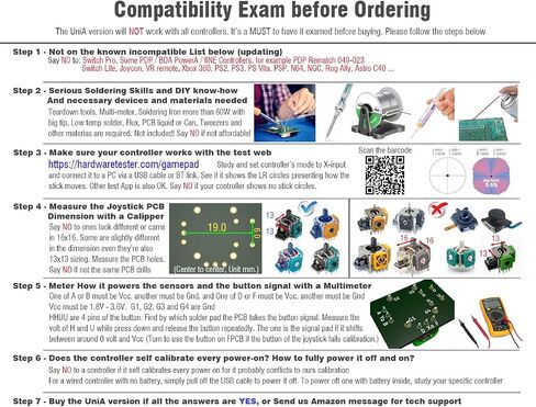 استبدال مجموعة عصا التحكم ElecGear Hall لجهاز تحكم Xbox One & Series S|X، 2x عصا التحكم في تأثير Hall + 2x معايرة PCB + أدوات إصلاح إزالة اللحام لعصي الإبهام التناظرية - HL-XB in Kuwait