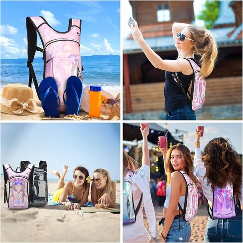 Hydration Backpack,Water Backpack with 2L Water Bladder,Festival Essential-Rave Hydration Pack,Lightweight Insulation Hydropack for Outdoor,Hiking,Running,Biking,Music Festival for Men Women in Kuwait