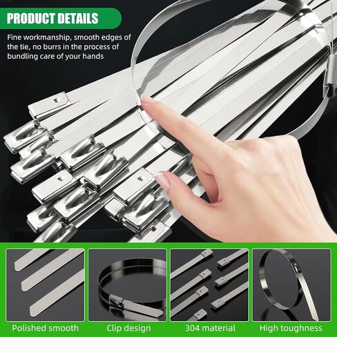 Stainless Steel Cable tie… (300MM) in Saudi Arabia