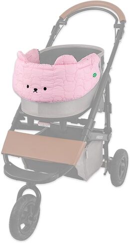 Stroller Cover for Pets, Stroller not Included, Comforter, BerryMore Edition, Harryspet, Stroller Guard, Pet Stroller Front Section Guard, Cover only (Ivory Mint) in Kuwait