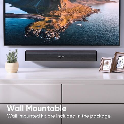 RIOWOIS Sound Bar, Sound Bars for TV, Soundbar, Surround Sound System Home Theater Audio with Wireless Bluetooth 5.0 for PC Gaming, AUX/Opt/Coax Connection, Remote Control Wall Mountable in Saudi Arabia