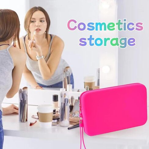 Silicone Phone Holder for Bogg Bag Accessories, Bogg Bag Accessories Inserts Contain 1x Large Capacity Silicone Zipper Bag, 1x Bogg Bag Charm, 2X Key Holders (Pink) in Saudi Arabia