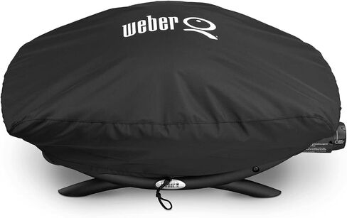Weber Q 2000 and 3000 Series with Cart Grill Cover, Heavy Duty and Waterproof, Fits Grill Widths Up To 50 Inches in Saudi Arabia