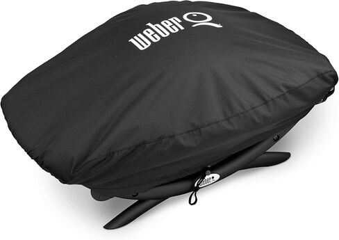 Weber Q 2000 and 3000 Series with Cart Grill Cover, Heavy Duty and Waterproof, Fits Grill Widths Up To 50 Inches in Saudi Arabia