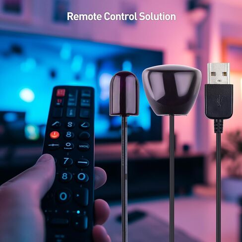 Cable Matters Infrared Remote Extender Cable, IR Repeater Kit, 6ft | USB IR Remote Blaster Cord, up to 15ft Signal Range, Not Compatible with RF Signals in Kuwait