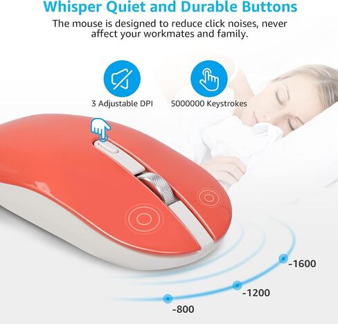 LeadsaiL Wireless Keyboard and Mouse Combo, Wireless USB Mouse and Computer Keyboard Set, Compact and Silent for Windows Laptop, Desktop, PC- Grey in Saudi Arabia