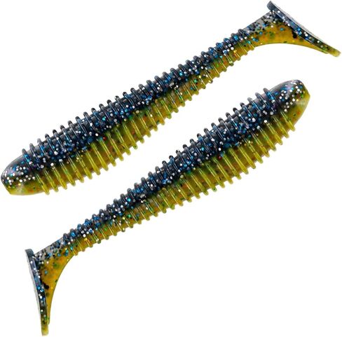 Paddle Swimmer 3.8'' Soft Bait for Freshwater Fishing | Easy Catching Soft Plastic Lures for Bass and More (6 Pack) in Saudi Arabia