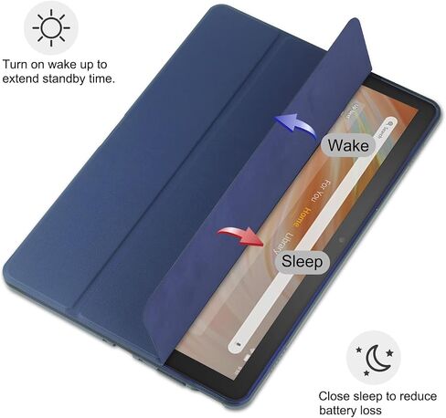 Case for All-New Amazon Fire Max 11 Tablet (13th Gen, 2023 Release) 11" with Built-in Pencil Holder - Ultra Slim Smart Cover with Auto Wake/Sleep,Purple in Saudi Arabia