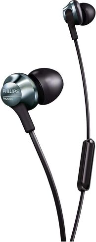 PHILIPS Audio PRO6105 Wired Earbuds, Headphone with Mic, Hi-Res Audio, Lightweight, Comfortable Fit - Black (PRO6105BK/00) in Saudi Arabia
