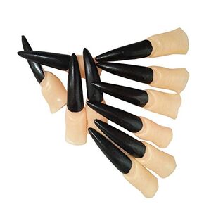 Halloween Costume Nail Claws Fake Witch Fingernail Arrow Claw Rings Cosplay Nail Finger Tips for Halloween Party Prop Talon Claw Paw Fingertip Witch Claws Armor finger Gothic Vampire Nails 10PCS