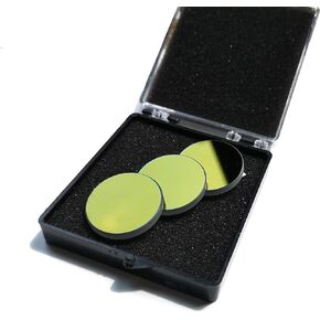 CNCOLETECH 20mm K9 Laser Mirror Coated Gold Reflective Lens for CO2 Laser Engraver 40W or 50W