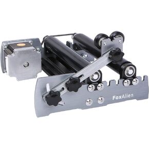 FoxAlien R57 Y-axis وحدة نقش الأسطوانة الدوارة للأجسام الأسطوانية السطح المنحني لآلة نقش جهاز التوجيه FoxAlien 4040-XE CNC