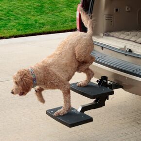خطوة ربط الكلاب Happy Ride من PetSafe - سهلة التركيب على أي وصلة ربط مركبة مقاس 2 بوصة - خطوات عالية الجر - يمكن طيها لأسفل للسفر - تدعم الحيوانات الأليفة التي يصل وزنها إلى 200 رطل - رائعة لسيارات الدفع الرباعي والشاحنات