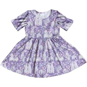 Little Kids Toddler Baby Girl Easter Eggs Bunny Cute Rabbit Spring Summer Pearl Dress