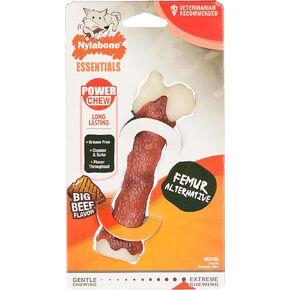 Nylabone Essentials Power Chew Beef Flavor Medium Dog Toy