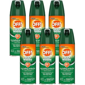 OFF! Deep Woods Insect Repellant Spray, 6 Ounce (Pack of 3)