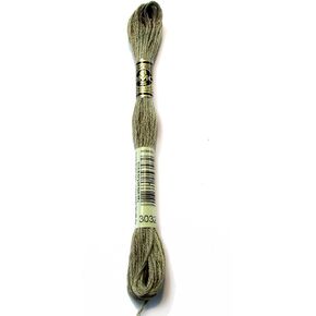 DMC 117-3032 Six Strand Embroidery Cotton Floss, Medium Mocha Brown, 8.7-Yard