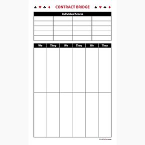Contract Bridge Score Pads (3 Pads, 50 Sheets Each) Enjoy The Original. Made in The USA.