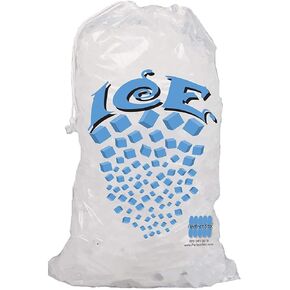 Icebags 100ct 10lb Ice Bags with Drawstring.Drawstring Closure Durable Ice Bags
