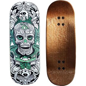 Noahwood Handmade Fingerboard Deck 97.5x35mm 5-Layer Color Maple Pro concave Creative Design Mini Skateboard