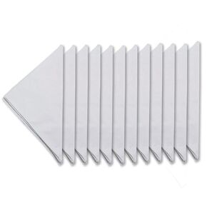 S&S Worldwide White Bandana, 21-1/2" Length, 21-1/2" Width, Pack of 12