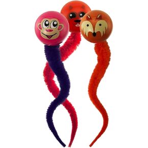PetSport Kitty Tails Cat Toy, 8 Inch, Assorted Designs (3 Pack)