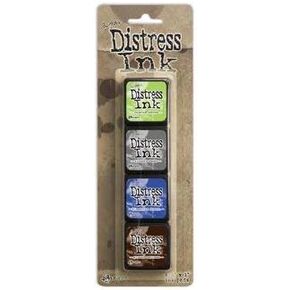 Distress Mini Ink Pads 4/Pkg-Kit 14