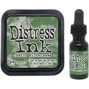 Tim Holtz Distress Rustic Wilderness November 2020 Release, Distress Ink Pad and Reinker, Bundle of 2 Items
