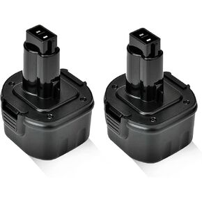 2pack 4.8ah 9.6v dw9062 استبدال البطارية لـ DeWalt 9.6V بطارية Ni-MH DW9061 DW926 DC750KA DW955K DW955 DW926K-2 DW926K DW902 DW050 DE9062 DE9061 DE9036 DW955K-2 APPECT for DEWALT 9.6VOLT in Kuwait