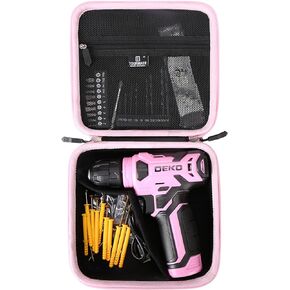 Storage Case for DEKOPRO 8V Cordless Drill - Drill Bit Set Hard Case, Carrying Case (Only Case)