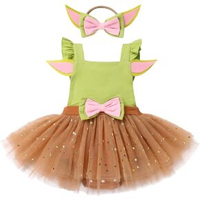 Newborn Baby Girl One 1st Birthday Ruffle Romper Tutu Dress Jumpsuit Bodysuit Cake Smash Photoshoot Outfits